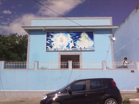 fachada do templo em tomazinho